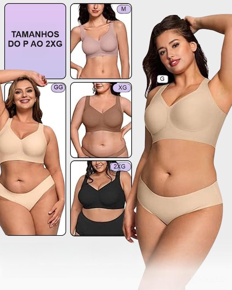Kit 3 Brasieres Modeladores BelleForma