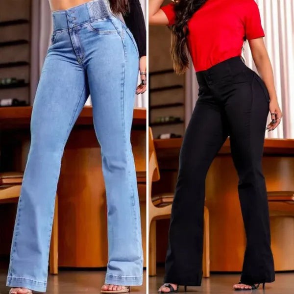 Jeans Flare Modelador de Cintura Alta [Paga 1 y Llévate 2]