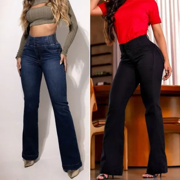 Jeans Flare Modelador de Cintura Alta [Paga 1 y Llévate 2]