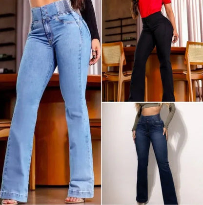 Jeans Flare Modelador de Cintura Alta [Paga 1 y Llévate 2]