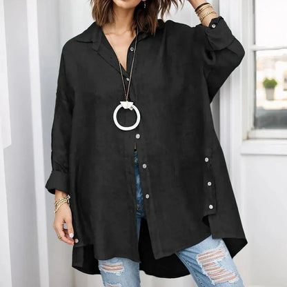 Camisa Saint-Tropez en Lino de Algodón Oversized