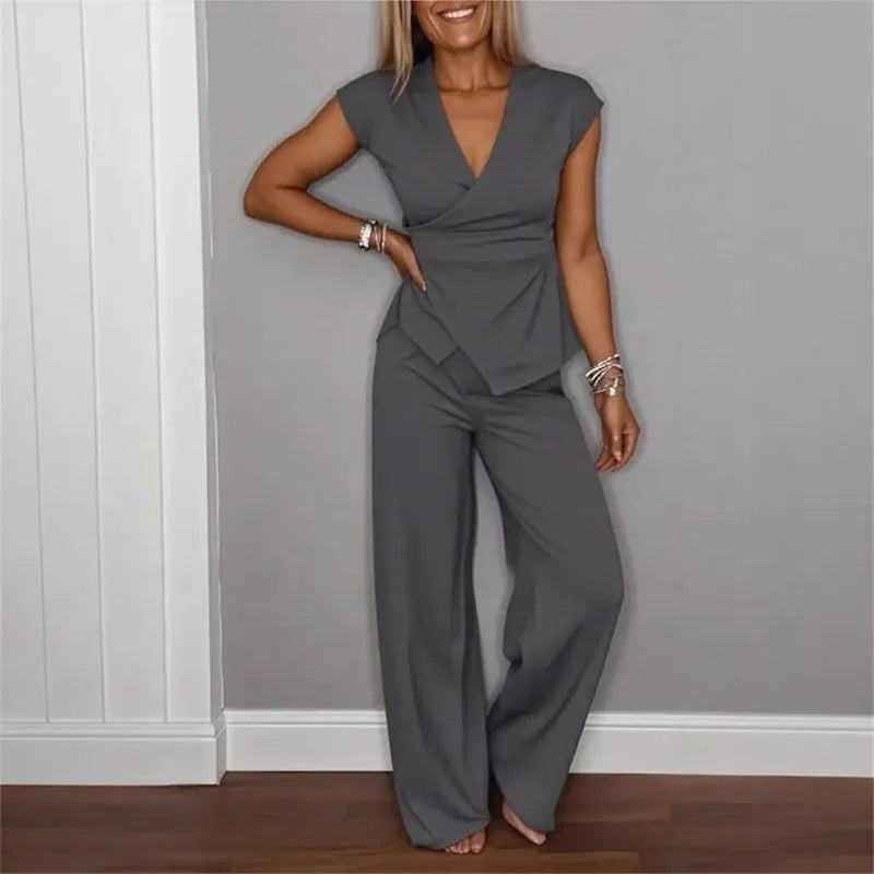 Conjunto Elisanne en Sastrería con Pantalón Palazzo