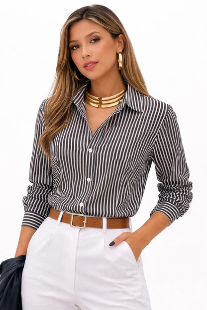 Kit 3 Camisas Femeninas de Manga Larga