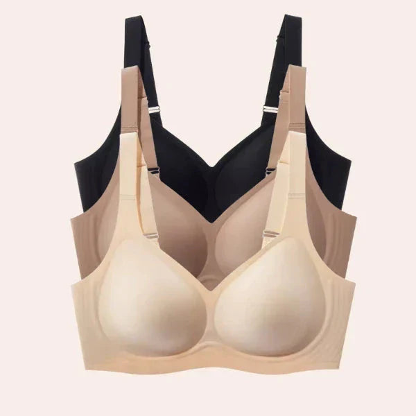 Kit 3 Brasieres Luna Comfort™ — Efecto Invisible y Cero Marcas