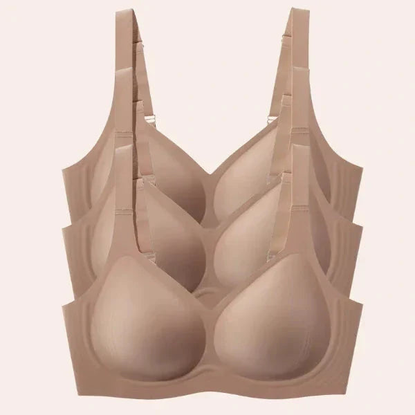 Kit 3 Brasieres Luna Comfort™ — Efecto Invisible y Cero Marcas